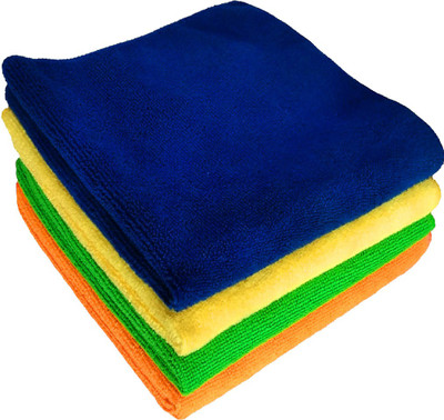 Palakshi Microfiber Vehicle Washing  Cloth(Pack Of 4, 260 GSM)