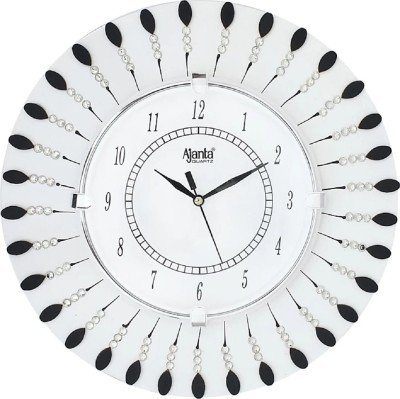 AJANTA Analog 33 cm X 33 cm Wall Clock(Black, White, With Glass, Standard)