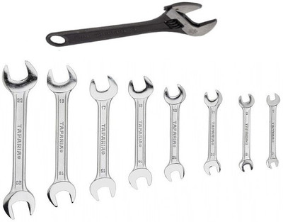 TAPARIA DEP-08/1170N Double Sided Combination Wrench(Pack of 9)