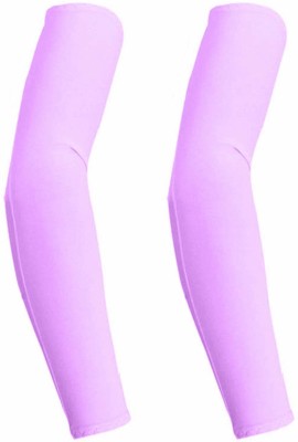 Bueno Cotton Arm Sleeve For Men & Women(Free, Purple)