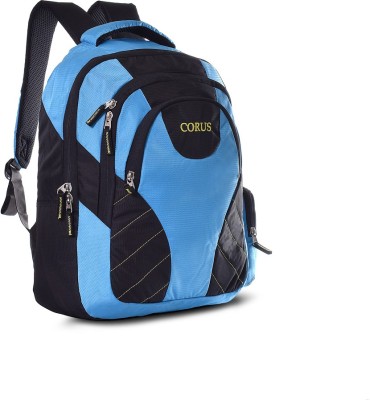 CORUS BAGS-00589 10 L Laptop Backpack(Black, Blue)