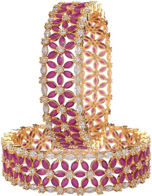 DC Stone Gold-plated Bangle Set(Pack of 2)