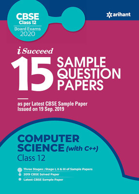 15 Sample Question Papers Computer Science Class 12 CBSE 2019-2020(English, Paperback, unknown)