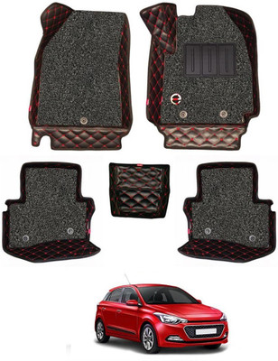 elegant Leatherite 7D Mat For  Hyundai Elite i20(Black, Red)