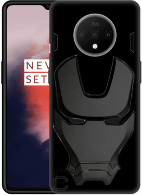 COVERLY Back Cover for OnePlus 7T(Black, 3D Case, Pack of: 1)