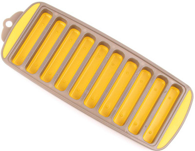 CLASSY TOUCH Yellow Plastic Ice Cube Tray(Pack of1)
