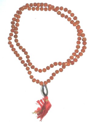 CHEZEL Parad gutika Rasamani rudraksha mala 108 +1 Kantha mala Metal Chain