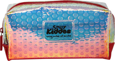 smily kiddos 1 abstract Art Artificial Leather Pencil Box(Set of 1, Orange)