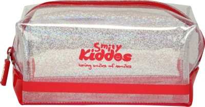 smily kiddos 1 Smily transclucent utility pouch Art Artificial Leather Pencil Box(Set of 1, Multicolor)