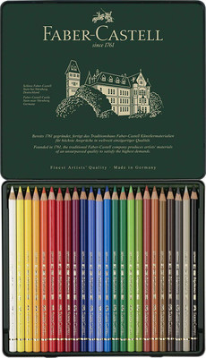 FABER-CASTELL Colour Pencils Round Shaped Color Pencils(Set of 24, Multicolor)