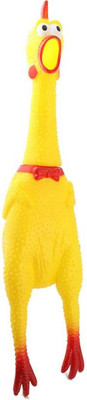 PSK PET MART High Quality Yellow Chicken Puppy Squeaky Fun Toy Rubber Squeaky Toy For Dog
