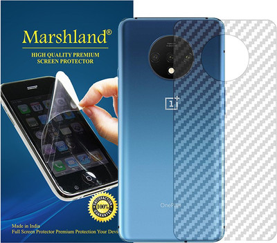 MARSHLAND Back Screen Guard for for OnePlus 7T Carbon, carbon fiber 1+7T(Pack of 1)
