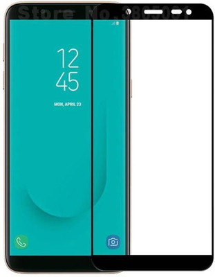 Mobizworld Edge To Edge Tempered Glass for Samsung Galaxy J6(Pack of 1)