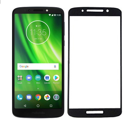 Mobizworld Edge To Edge Tempered Glass for Motorola Moto G6 Play(Pack of 1)