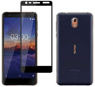 Mobizworld Edge To Edge Tempered Glass for Nokia 3.1(Pack of 1)