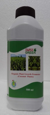 SWISS GREEN ORGANIC PLANT GROWTH PROMOTER (COCONUT PLANTS) Fertilizer, Manure(500 ml, Liquid)