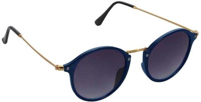 eyevy Round Sunglasses(For Men & Women, Blue)