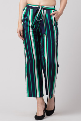 SLENOR Regular Fit Women Multicolor Trousers