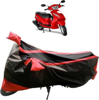 High Quality Waterproof Two Wheeler Cover for TVS(Wego, Red, Black)