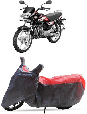 DgTrendz Two Wheeler Cover for Hero(CD deluxe, Red, Grey)