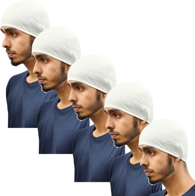 Motus Solid Skull Cap Cap(Pack of 3)