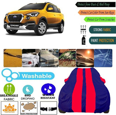 MotohunK Car Cover For Datsun Universal For Car (With Mirror Pockets)(Red, Blue, For 2019 Models)