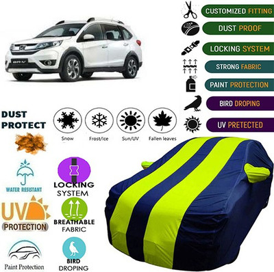 MotohunK Car Cover For Honda BRV (With Mirror Pockets)(Green, Blue, For 2019 Models)