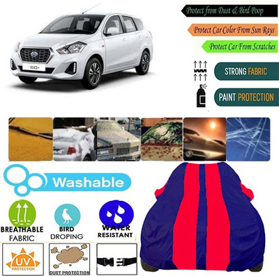 MotohunK Car Cover For Datsun Go+ (With Mirror Pockets)(Red, Blue, For 2019 Models)