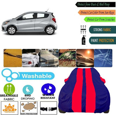 MotohunK Car Cover For Chevrolet Spark (With Mirror Pockets)(Red, Blue, For 2019 Models)