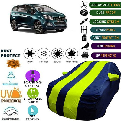 MotohunK Car Cover For Mahindra Marazzo (With Mirror Pockets)(Green, Blue, For 2019 Models)