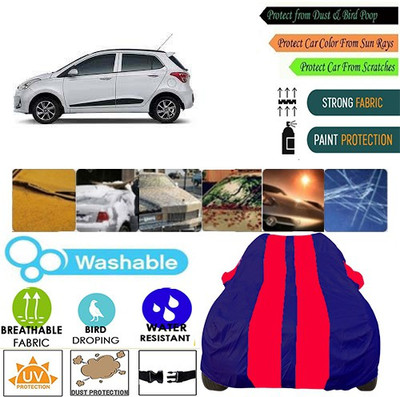 MotohunK Car Cover For Hyundai Grand i10 (With Mirror Pockets)(Red, Blue, For 2019 Models)