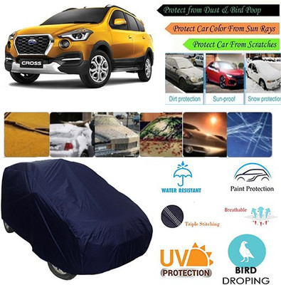 MotohunK Car Cover For Datsun Universal For Car (Without Mirror Pockets)(Blue, For 2019 Models)