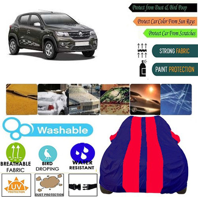 MotohunK Car Cover For Renault Kwid (With Mirror Pockets)(Red, Blue, For 2019 Models)