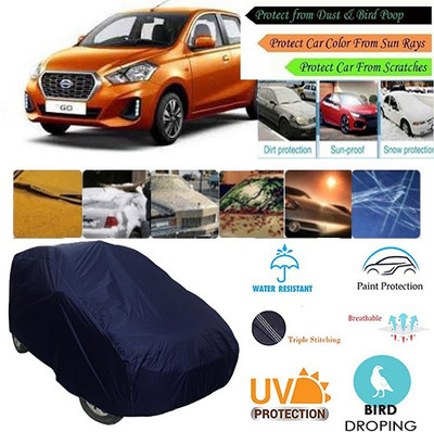 MotohunK Car Cover For Datsun Universal For Car (Without Mirror Pockets)(Blue, For 2019 Models)