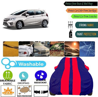 MotohunK Car Cover For Honda Jazz (With Mirror Pockets)(Red, Blue, For 2019 Models)