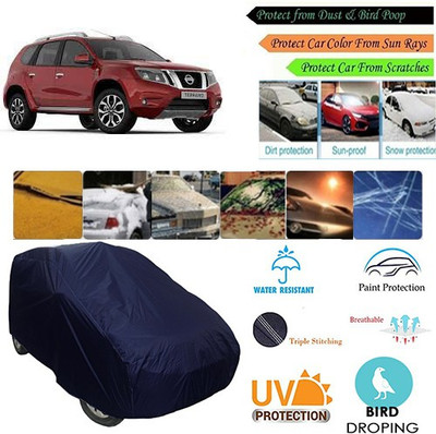 MotohunK Car Cover For Nissan Terrano (Without Mirror Pockets)(Blue, For 2019 Models)
