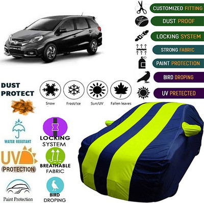 MotohunK Car Cover For Honda Mobilio (With Mirror Pockets)(Green, Blue, For 2019 Models)