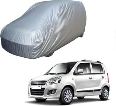 TNS TRADERS Car Cover For Maruti Suzuki WagonR (Without Mirror Pockets)(Silver, For 2018, 2019 Models)