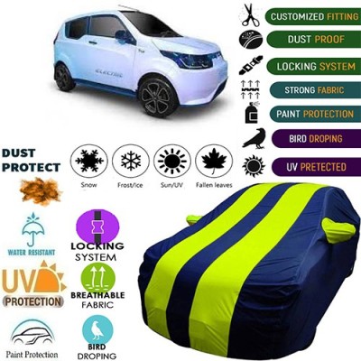 MotohunK Car Cover For Mahindra e20 (With Mirror Pockets)(Green, Blue, For 2019 Models)