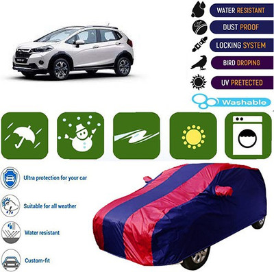 MotohunK Car Cover For Honda WRV (With Mirror Pockets)(Maroon, Blue, For 2019 Models)
