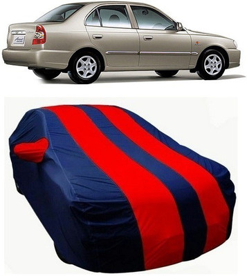 DgTrendz Car Cover For Hyundai Accent (With Mirror Pockets)(Multicolor)