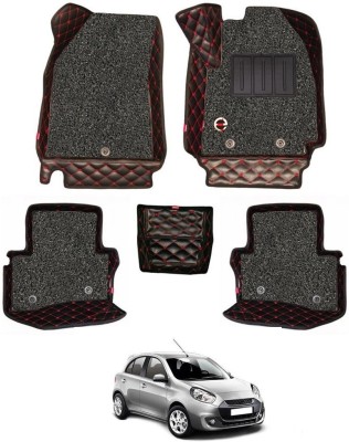 elegant Leatherite 7D Mat For  Renault Pulse(Black, Red)