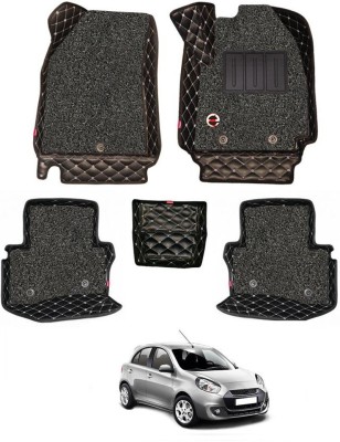 elegant Leatherite 7D Mat For  Renault Pulse(Black, White)