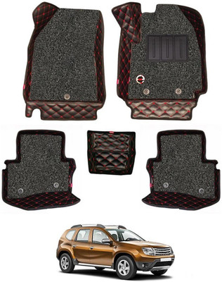 elegant Leatherite 7D Mat For  Renault Duster(Black, Red)