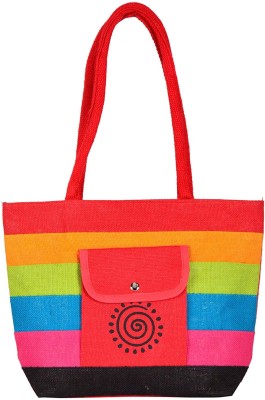 Roy Jute Handicrafts Women Red, Multicolor Messenger Bag