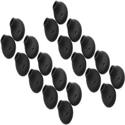 Somapa Silicone Soft Earbuds In The Ear Headphone Cushion (Pack of 20, Black) Silicone replacement In The Ear Headphone Cushion(Pack of 20, Black)