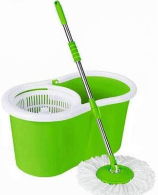GTE Spin Mop with Bucket with 1 Refills Mop Set(Green)