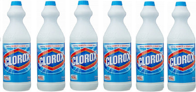 CLOROX Liquid Bleach | Muti-Purposes Cleaner |Regular Scent Regular(6 x 166.67 ml)