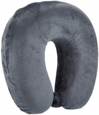 AUCTIMO FIinest Unisex U-Shaped Micro Fibre Soft Cushions Neck Pillow Neck Pillow(Grey)