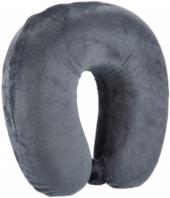 AUCTIMO FIinest Unisex U-Shaped Micro Fibre Soft Cushions Neck Pillow Neck Pillow (Grey) For Rs. 179 @ 70 %